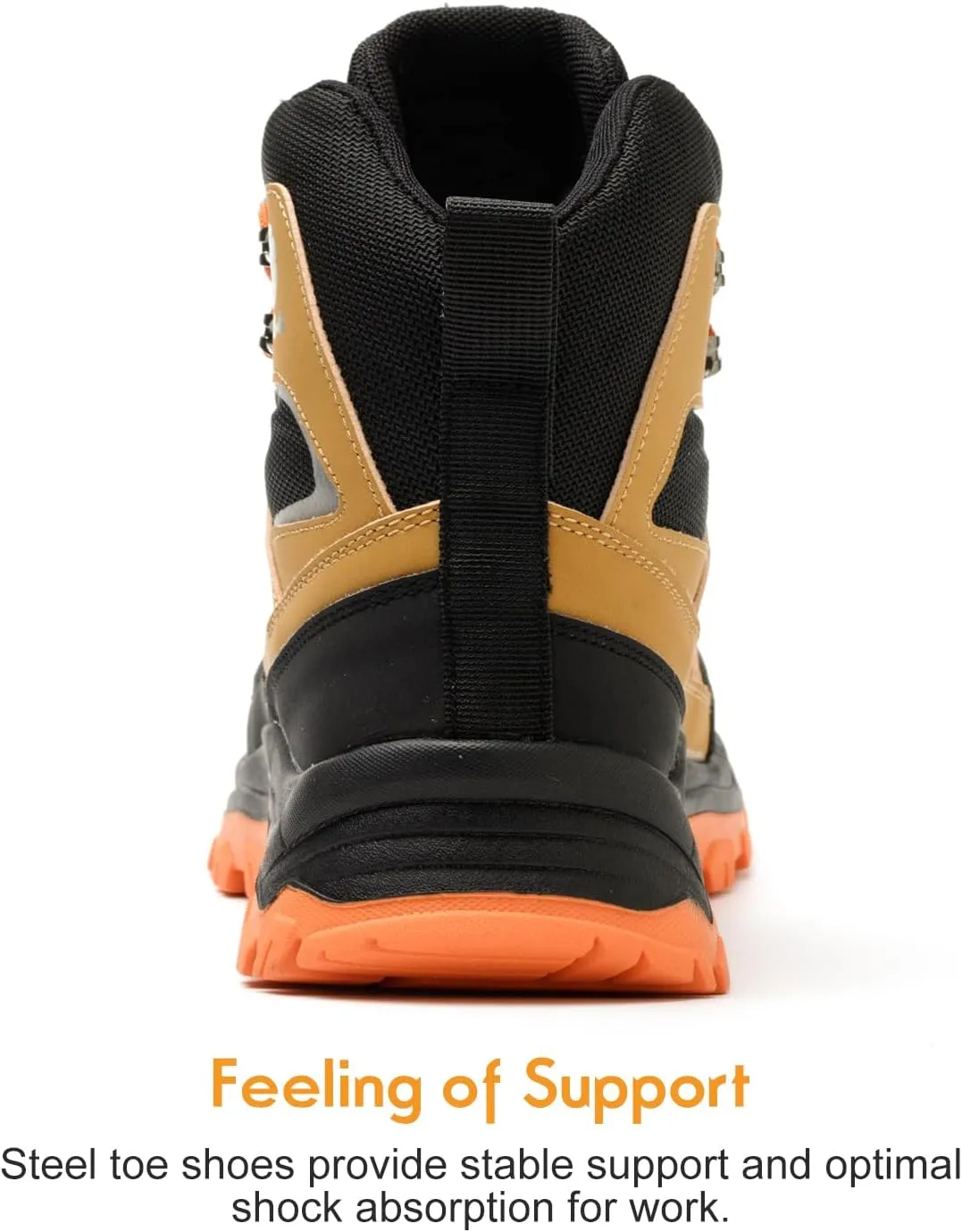 Work Boots for Men Steel Toe Boots Comfortable Breathable High Top Indestructible Safety Boots for Women Lightweight Safety Shoes Non Slip Work Shoes Industry Construction Waterproof Boots